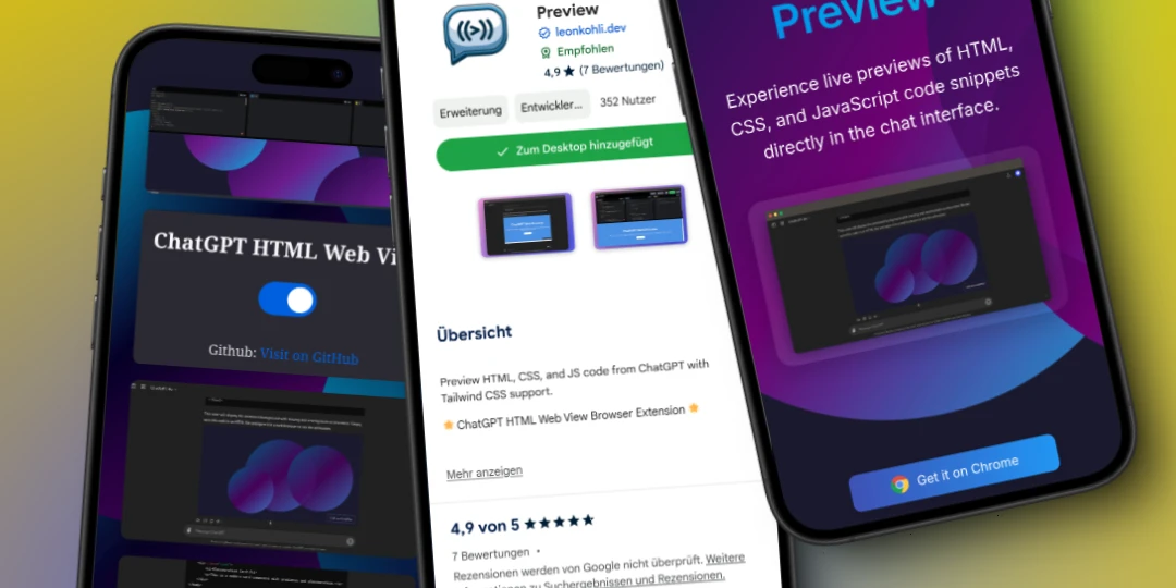 ChatGPT HTML Web View